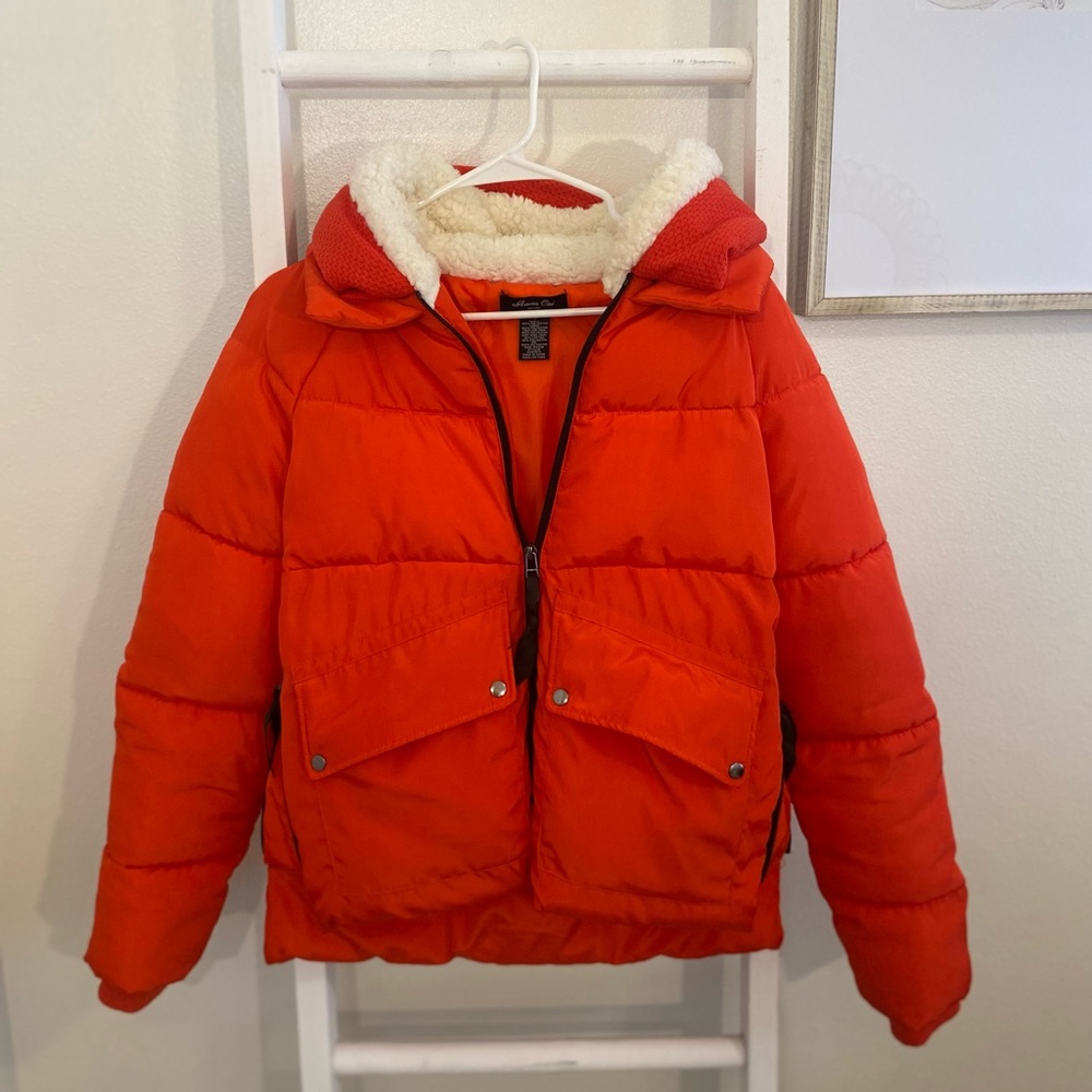 SM Anna Cai puffer coat | orange